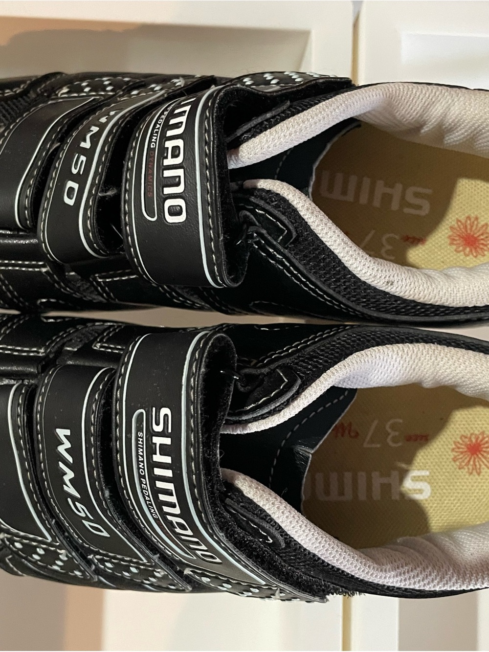 Shimano WM50 Black and White Women’s Cycling Shoes